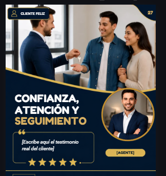Plantilla real Canva de testimonio